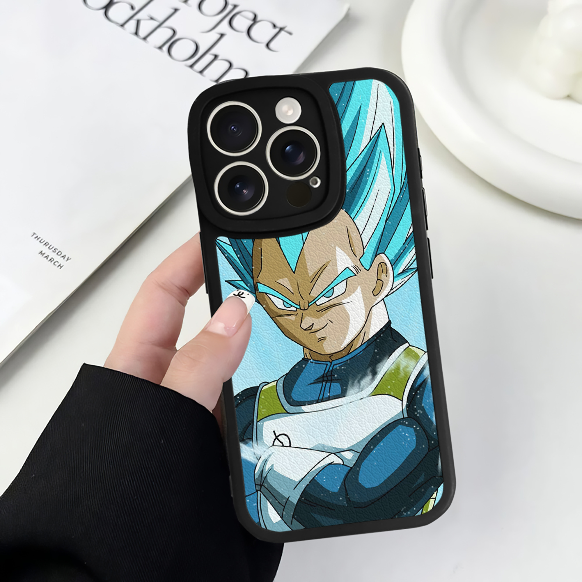 （画像用） ドラゴンボール DRAGON BALL 【iPhone 16シリーズ対応】シリコンスマホケース（レザー調） 材質：シリコン
